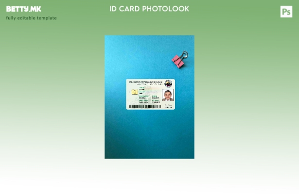 модерен стил Нигерија лична карта photolook ПРЕДЕН шаблон